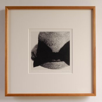 銅版画 “sun hat #4”（額装）の画像