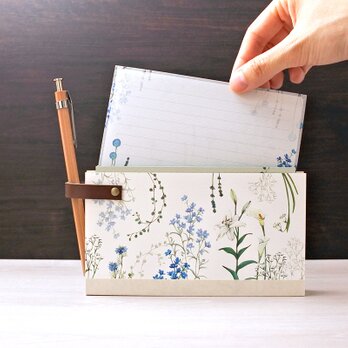クールな花たちの一筆箋+卓上ホルダーの画像