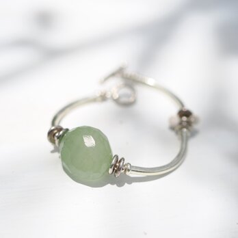 -Chalcedony- silver bracelet <受注製作>の画像