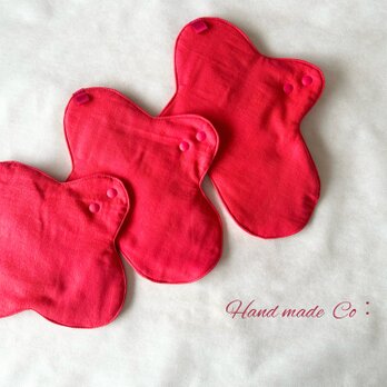 Choose！シンプルな 布ナプキン レッドの画像