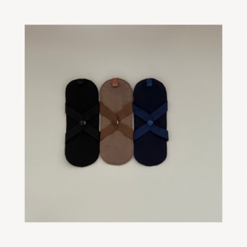 シンプルな、ガーゼライナー 3枚セット | ダーク