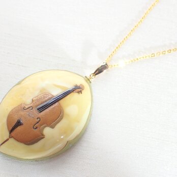 蒔絵ペンダント ”cello”の画像