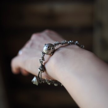 -Afgan silver- braid braceletの画像