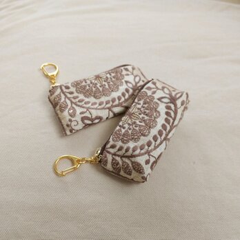インド刺繍キーホルダーポーチ