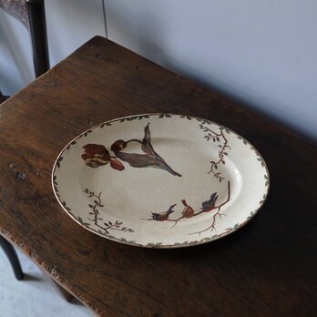 ショワジールロワ Oxford オーバル皿 楕円皿 手彩色 Oxford フランス アンティーク 0501830