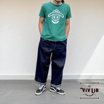 岡山セルビッチデニム　リラックスドロストパンツの画像