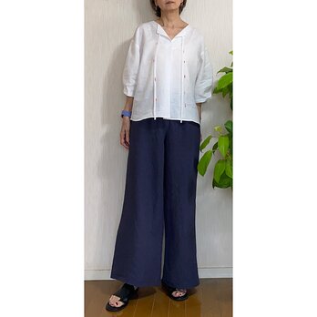 リネンブラウスの画像