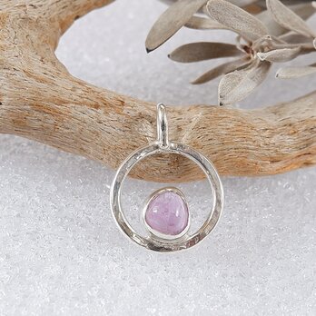 ～テネブレッセンス効果が面白い～　ハックマナイトのサークルペンダント　天然石アクセサリー　一点物　macari