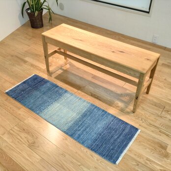 冬祭り45％OFF】通年18℃　オールシーズン手織りラグ　ガゼニギャッベ　121x40cm　BD842の画像