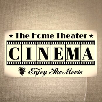 【壁掛け オーダー無料】映画 シネマ ホームシアター 洋画 邦画 DVD ビデオ ムービー 照明 看板 置物 雑貨 ライトBOXの画像