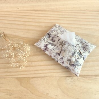 リバティ　リバーシブル仕立て　ポケットティッシュカバー＜Wild Flowers＞(ワイルドフラワーズ)の画像