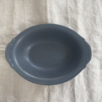 カレー皿　グレーの画像
