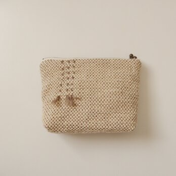 裂き織りのポーチ16