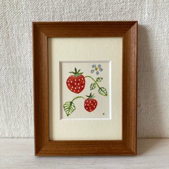 額絵・型染め「いちご」の画像