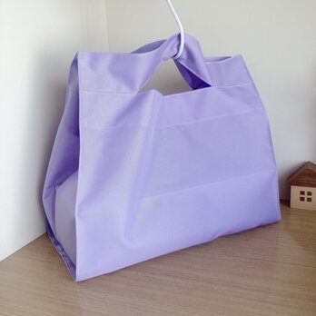 お弁当が傾かないエコバッグ・ナイロン製（ラベンダー）