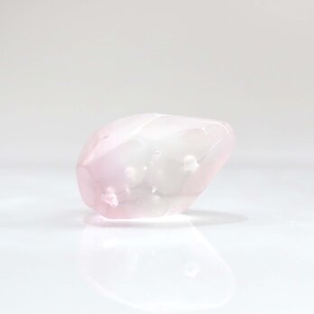 ガラスの鉱石風オブジェ 「虹の雫 クリアピンク」の画像