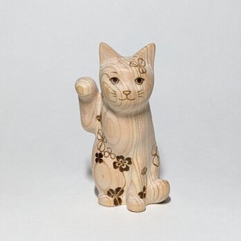 ちいさな招き猫〈クローバー〉の画像