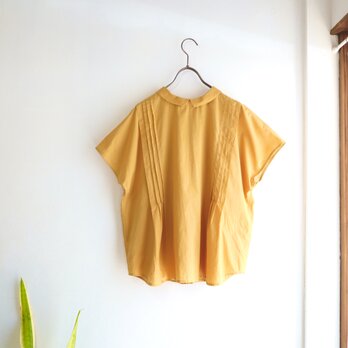 2wayタック&ギャザーブラウス (mustard)の画像