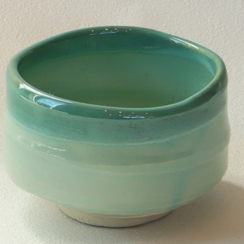 ◆新品◆　加藤五陶兵衛造 美濃焼翡翠檜皮並茶碗２個セット【紙箱】1個のサイズ約φ12cm×H8cmの画像