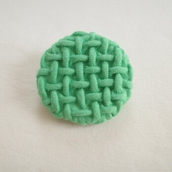 Smocking brooch・グリーン（小）の画像