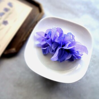 花びらのポニーフック ■ 水彩画トーン 紫陽花 ■ ラベンダーの画像