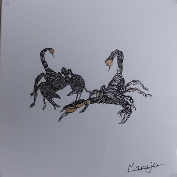 切り絵「さそり」の画像