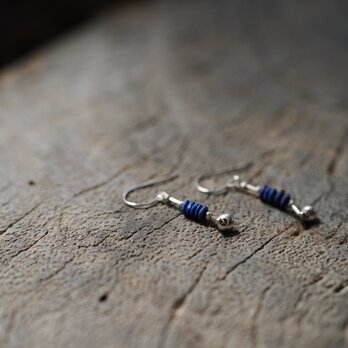 <受注製作> -Lapis lazuli・silver- short pierceの画像