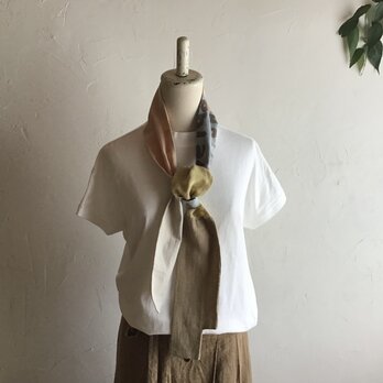 草木染めストール&ヘアバンド【つなげてつながって】の画像