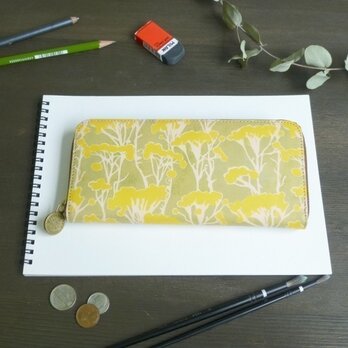 ラウンドファスナー長財布( ピュア イモーテル) 皮革　ILL0613