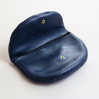 藍染の木の実型ポーチ