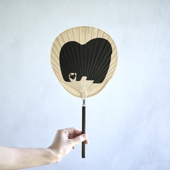 日ト｜ 渋うちわ 小丸 KUMAの画像