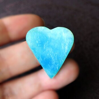 ブルーオパール ハートカービングルース a Blue opal heartの画像
