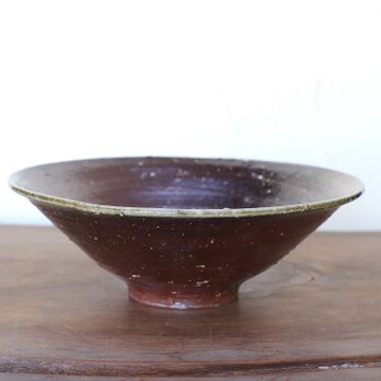 備前焼 鉢ろくろ目(18cm)　hc3-011の画像