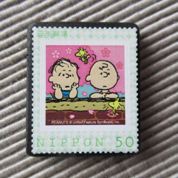 日本　プレミア切手ブローチ9890