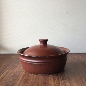 キャセロール小 鉄赤の画像
