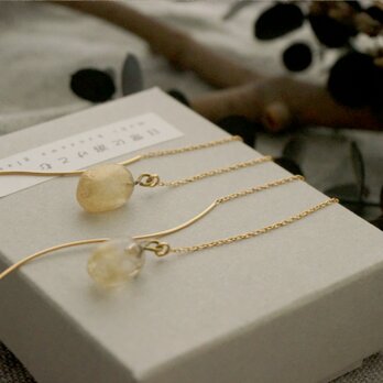 〈 fille 〉 Threader Earrings ｜ アメリカンピアス　-　clearの画像
