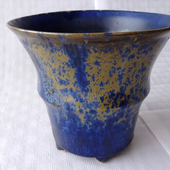 Co結晶釉　草木鉢（高）の画像