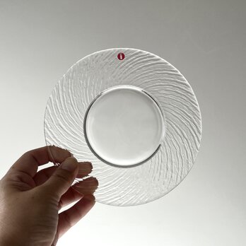【iittala】Tsaikka/ツァイッカ ソーサー（イッタラステッカー付）・イッタラ トサイカ ティモサルパネヴァの画像