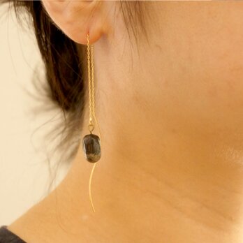 〈 fille 〉 Threader Earrings ｜ アメリカンピアス - brackの画像