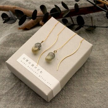 〈 fille 〉 Threader Earrings ｜ アメリカンピアス　-　grayの画像