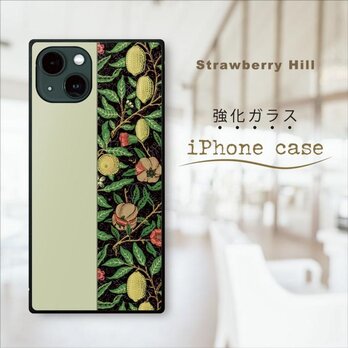 【ウィリアムモリス】 ボタニカル 強化ガラスケース iPhone ケースの画像