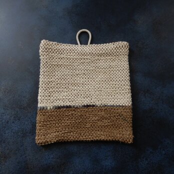 裂き織りのコースター