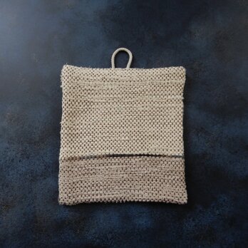 裂き織りのコースター