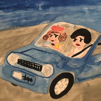 海辺のドライブの画像