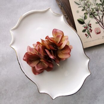 【数量限定】【秋冬限定】花びらのポニーフック ■ こっくり秋色　紫陽花 ■ モーブの画像