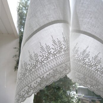 刺繍lace×linen 小さなkitchenクロスの画像
