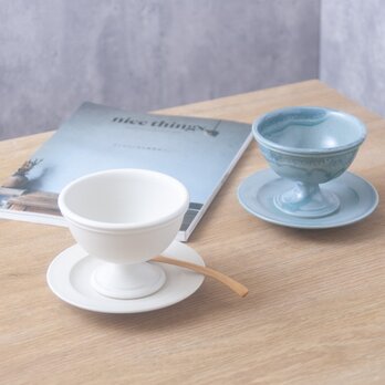 Footed bowl B・White matの画像