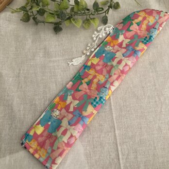 ★ハンドメイド★ ユキエモンリボンコレクター扇子ケース★箸入れ★箸袋★の画像