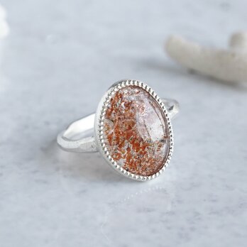 Sunstone ring [OP778SV]の画像