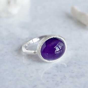 Amethyst ring [OP779SV]の画像